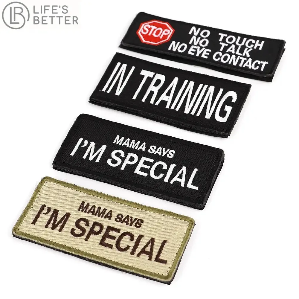 Patches for Military Dog Collar Harness Vest