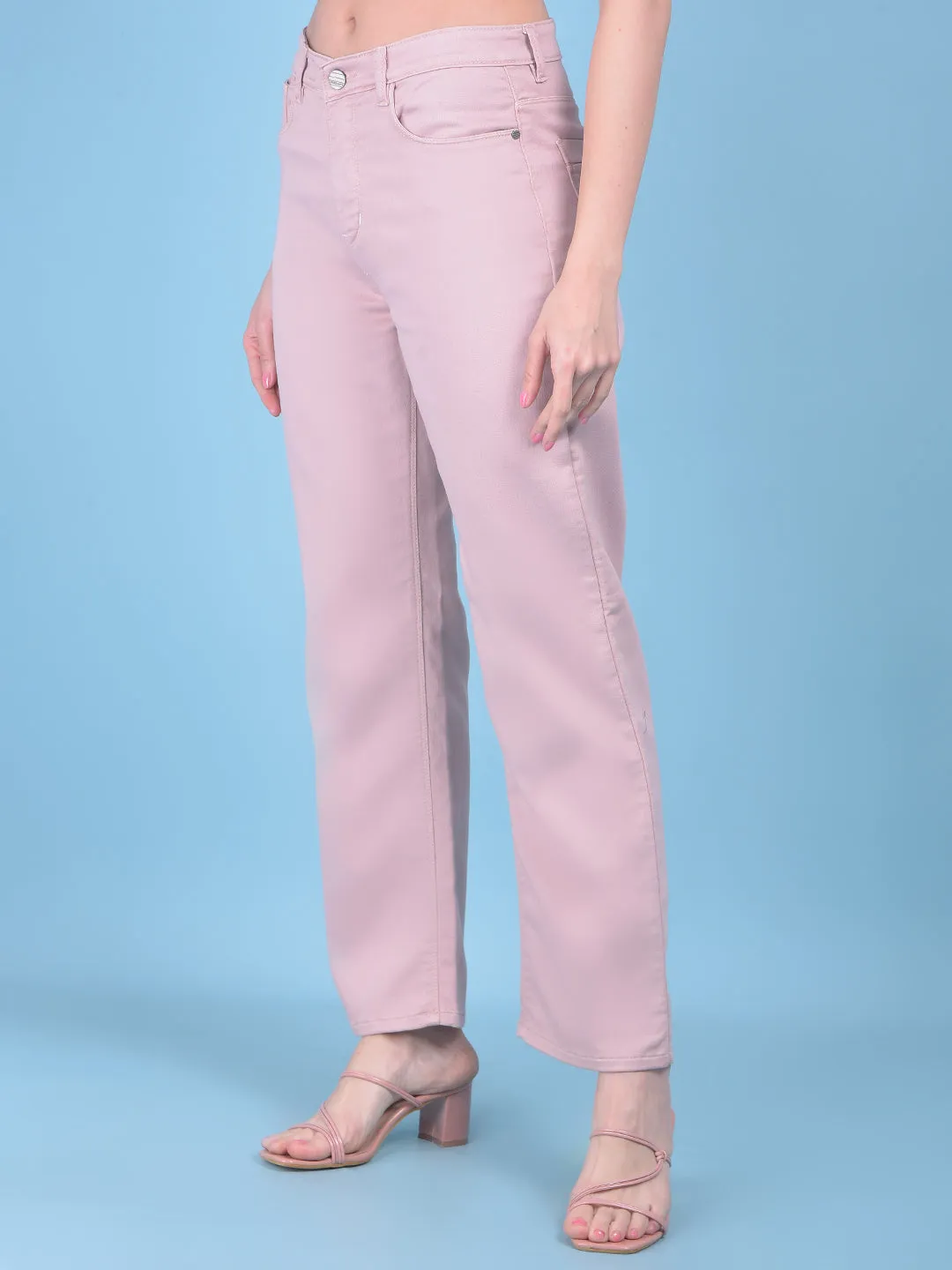 Peach Bootcut Jeans