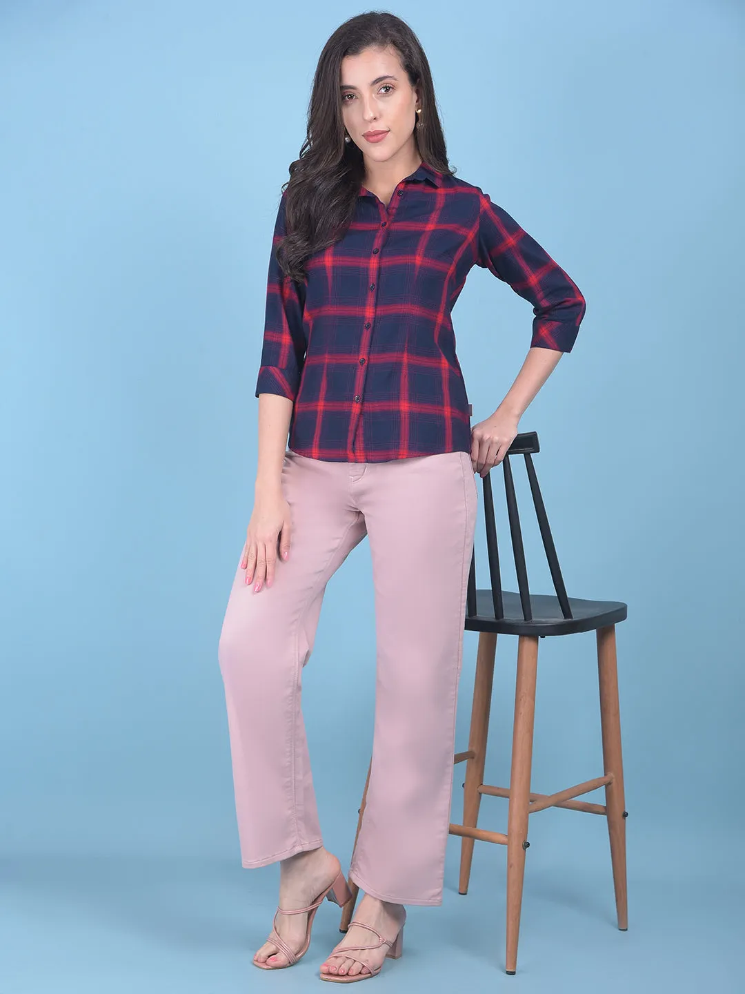 Peach Bootcut Jeans