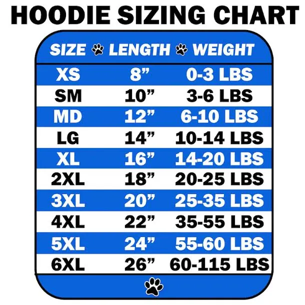 Pet Dog & Cat Hoodie Blank, Plain