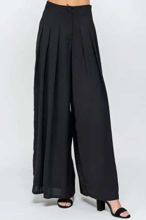 Pleated Maxi Pants