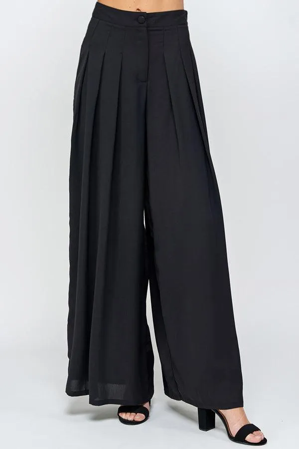 Pleated Maxi Pants