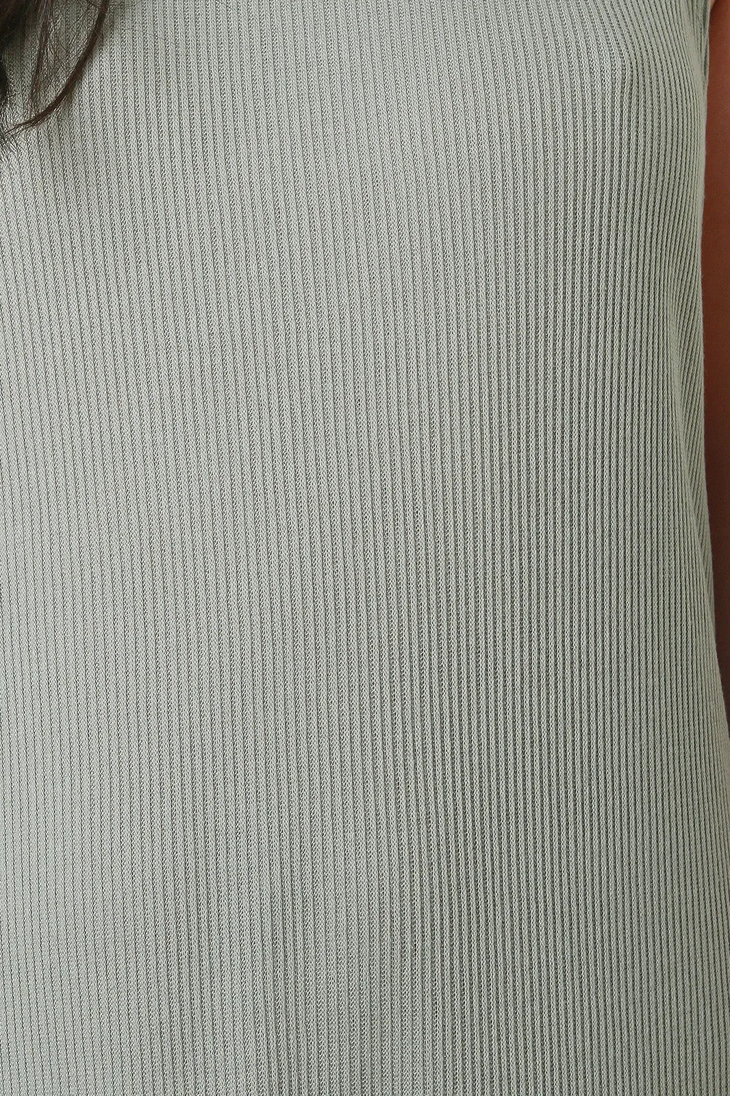 Scooped Armhole Midi Shift Dress