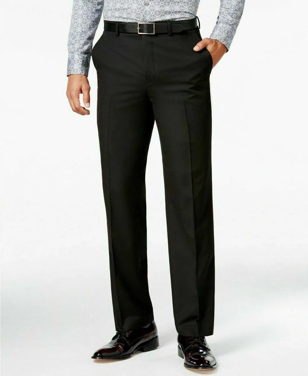 Sean John Mens Classic fit Dress Pants 32 / 32 Black Solid