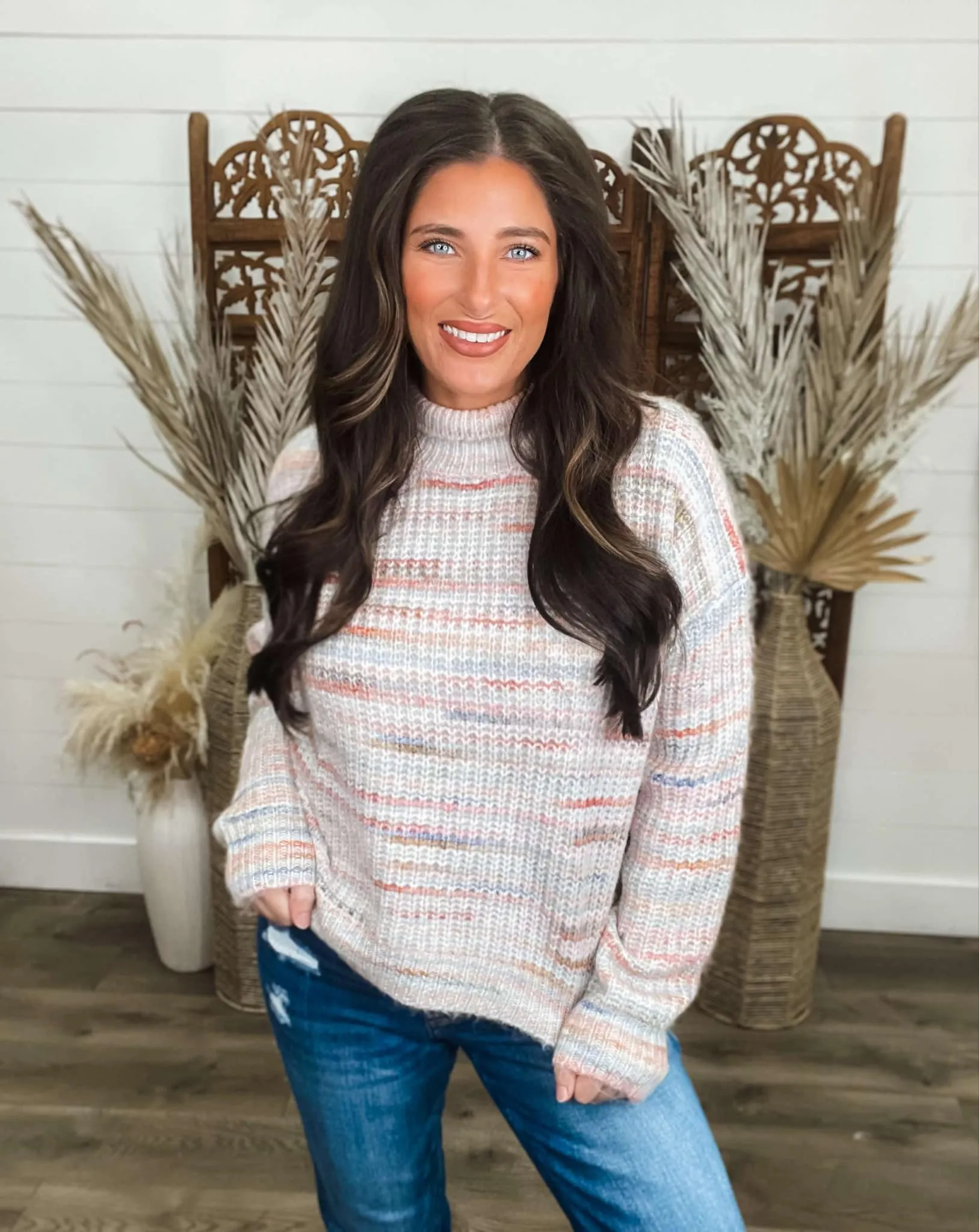 Spoken For Mock Neck Sweater