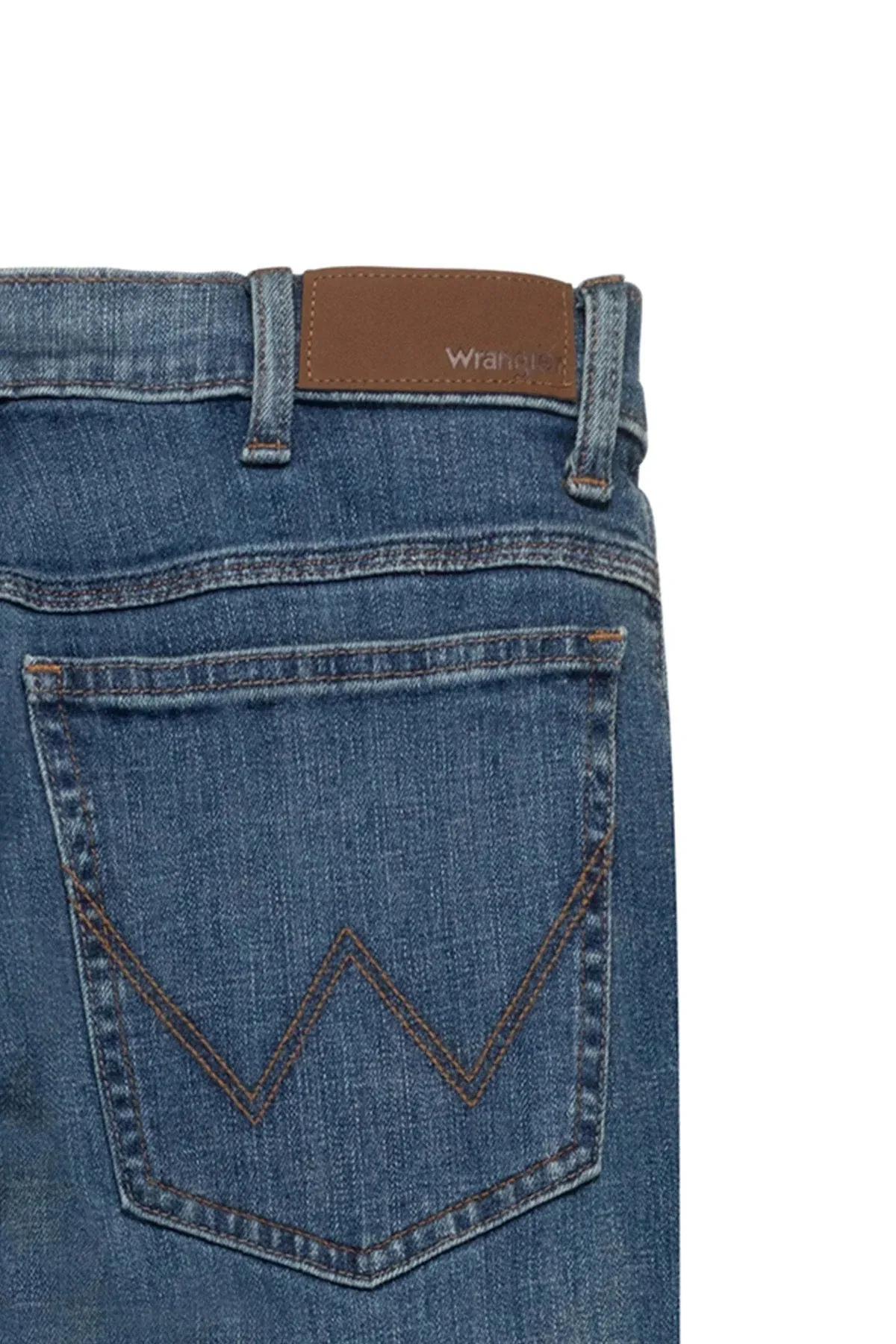 Straight Fit Jeans In Mid Stone