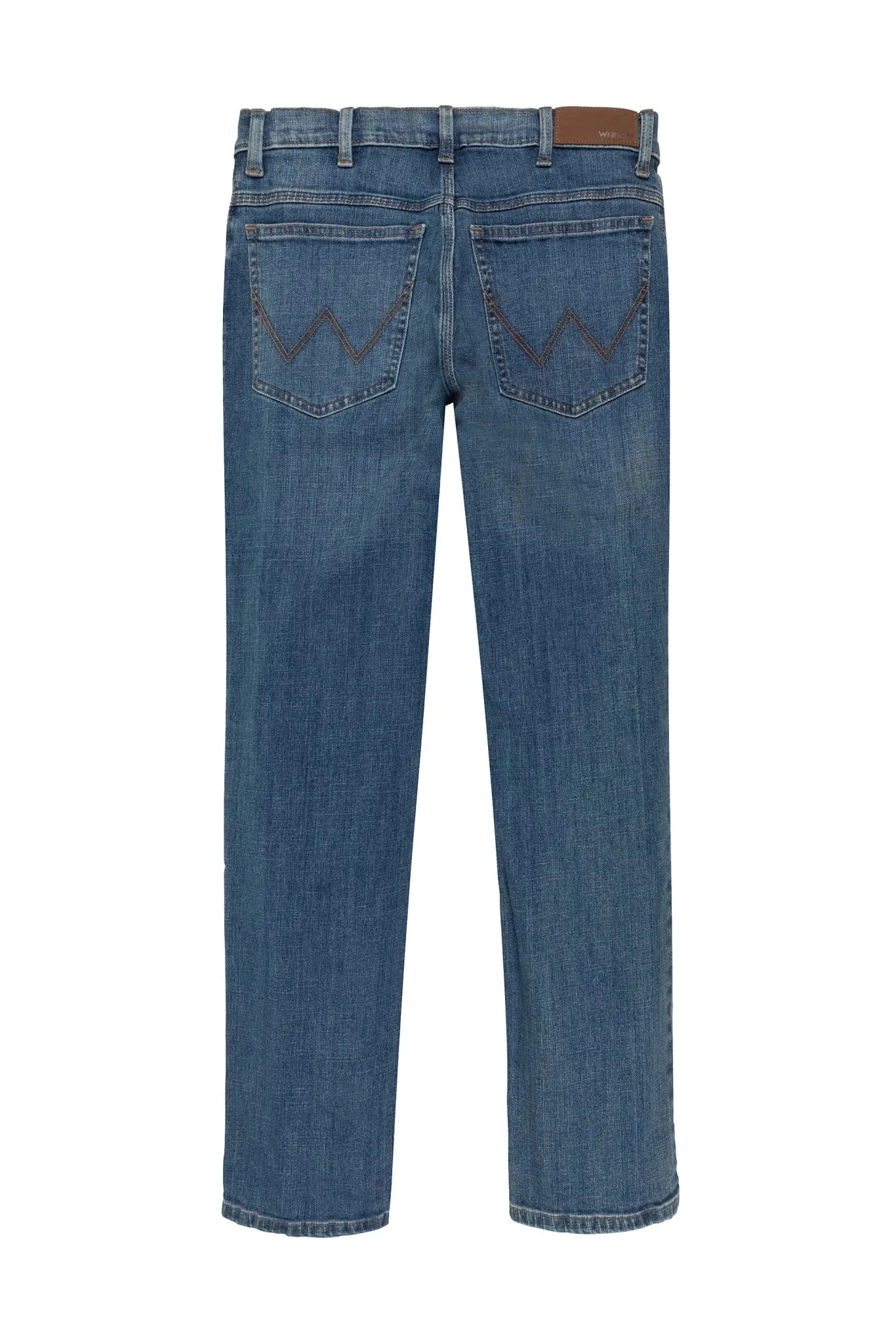 Straight Fit Jeans In Mid Stone