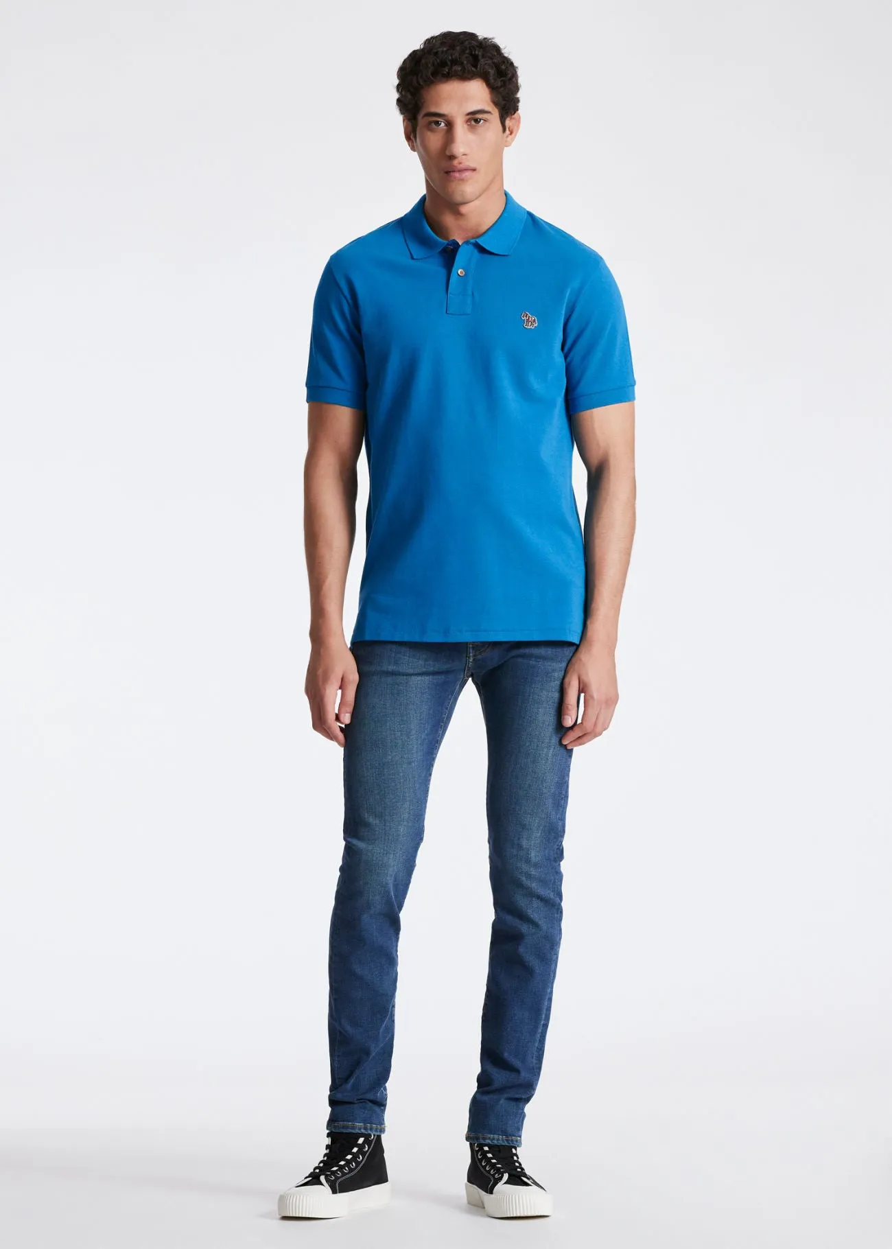 Tapered Re-Flex Jeans - Mid Blue