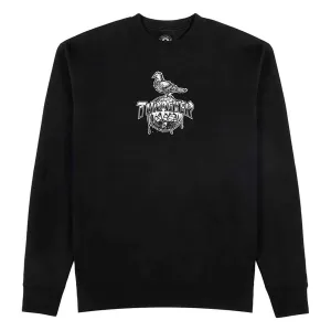 Thrasher - x Anti-Hero Skateboards Cover the Earth Crewneck (Black)