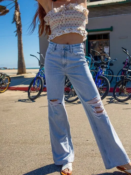 VERVET by Flying Monkey Timeless Spirit High Rise Flare Leg Vintage Jeans