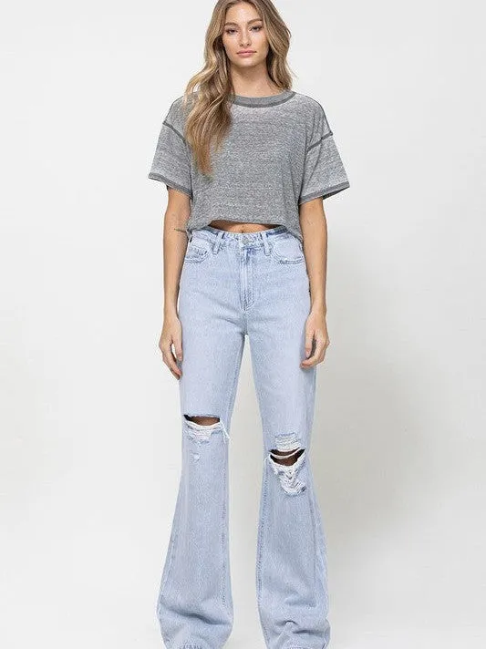 VERVET by Flying Monkey Timeless Spirit High Rise Flare Leg Vintage Jeans