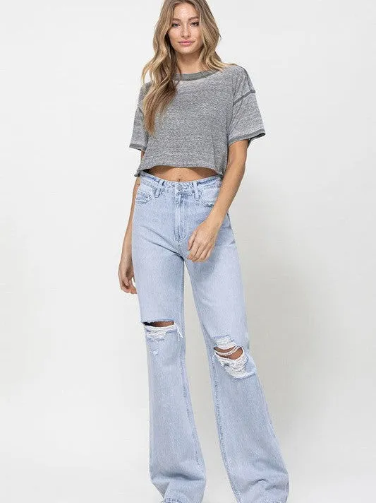 VERVET by Flying Monkey Timeless Spirit High Rise Flare Leg Vintage Jeans