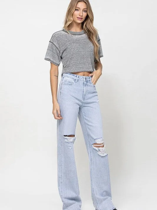 VERVET by Flying Monkey Timeless Spirit High Rise Flare Leg Vintage Jeans
