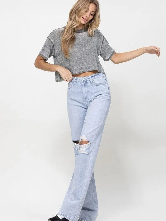 VERVET by Flying Monkey Timeless Spirit High Rise Flare Leg Vintage Jeans