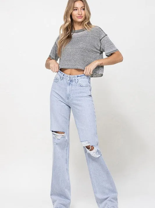 VERVET by Flying Monkey Timeless Spirit High Rise Flare Leg Vintage Jeans