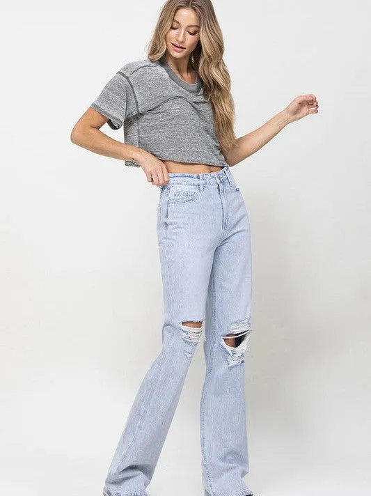 VERVET by Flying Monkey Timeless Spirit High Rise Flare Leg Vintage Jeans