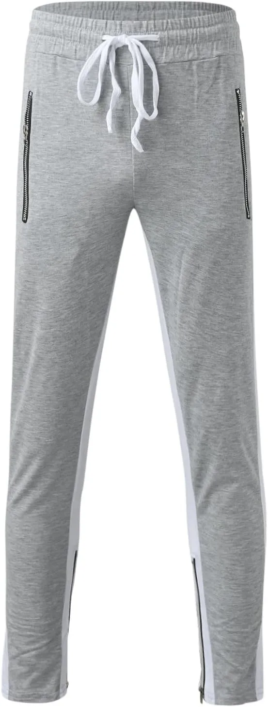 Vickyleb Joggers for Men Slim Fit,Men's Gym Slim Fit Sweatpants with Pockets Casual Tactical Jogger Pants