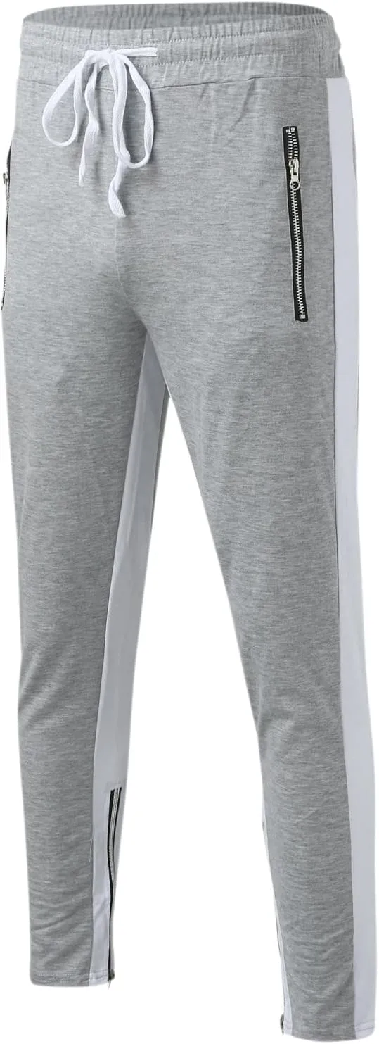 Vickyleb Joggers for Men Slim Fit,Men's Gym Slim Fit Sweatpants with Pockets Casual Tactical Jogger Pants