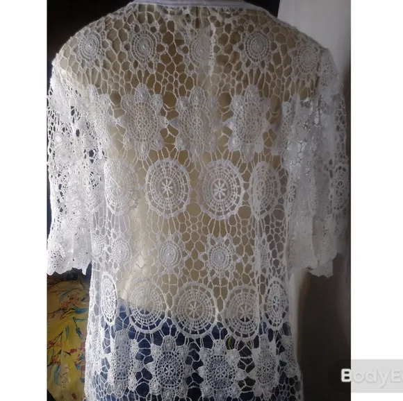 White Knit Top - Plus Size