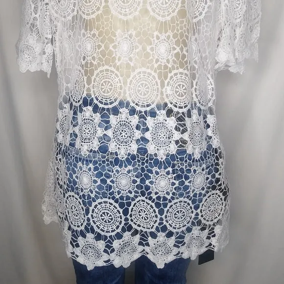 White Knit Top - Plus Size