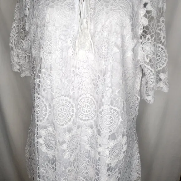 White Knit Top - Plus Size