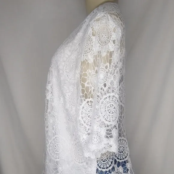 White Knit Top - Plus Size