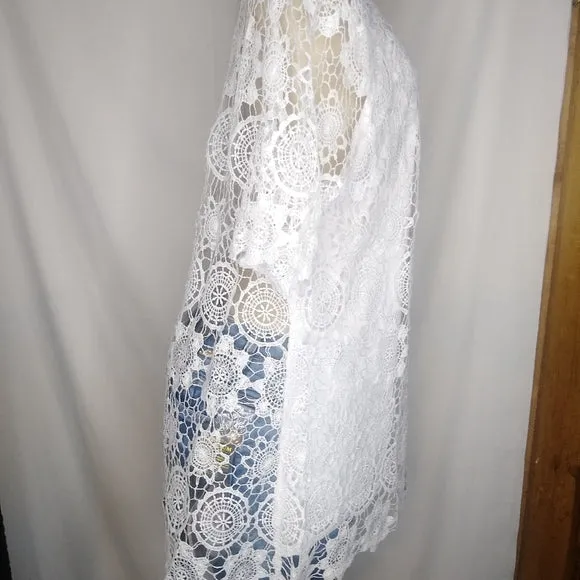 White Knit Top - Plus Size