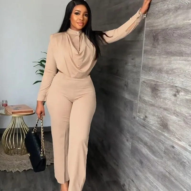 Women Long Sleeve Top and Pants Suits Matching Sets