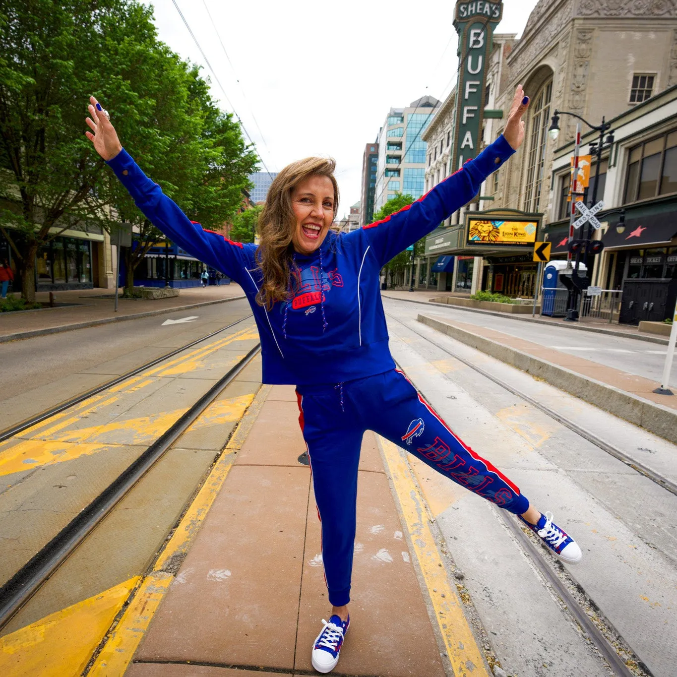 Women's New Era Buffalo Bills Colorblock Joggers