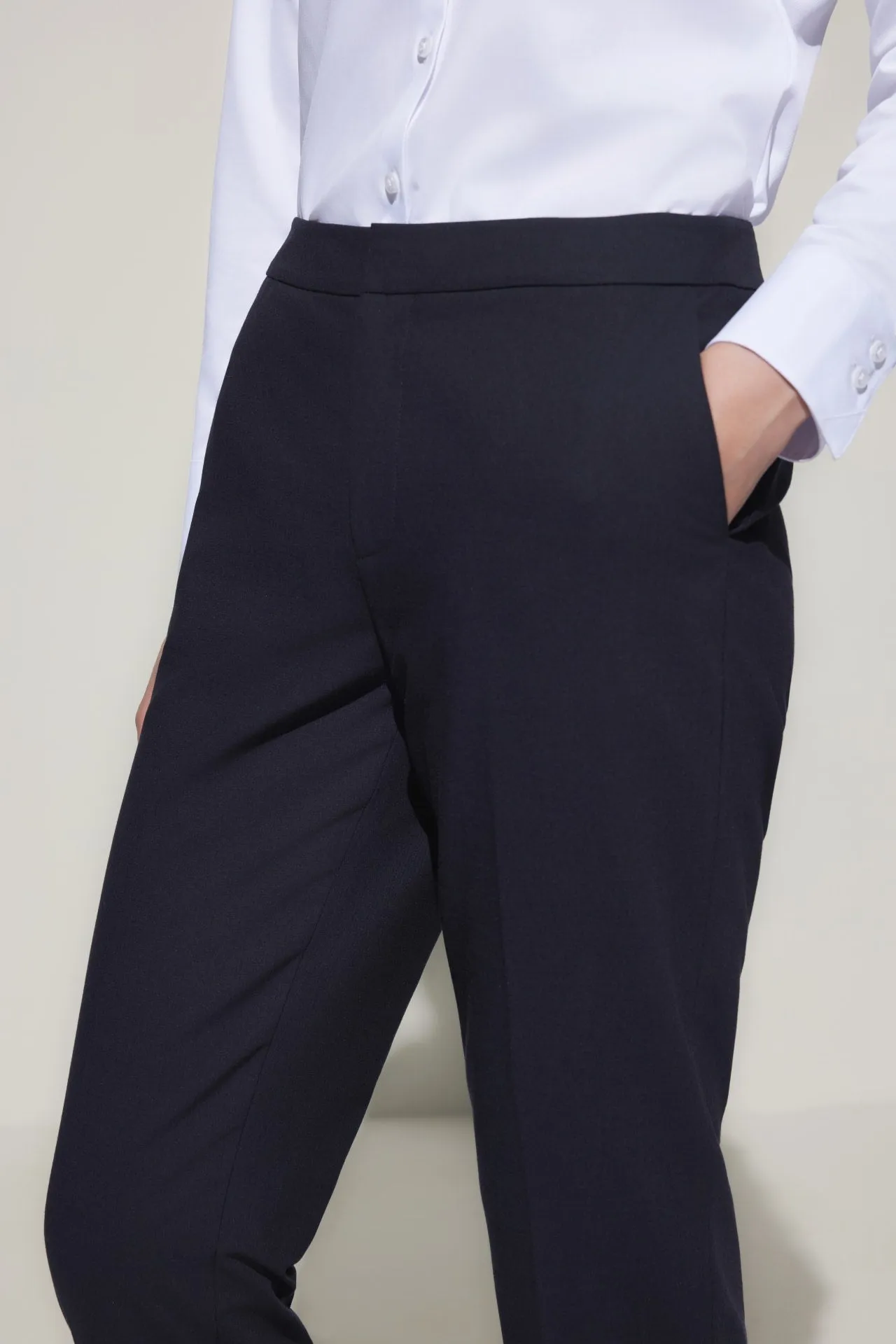 Wool-Blend Suit Pants