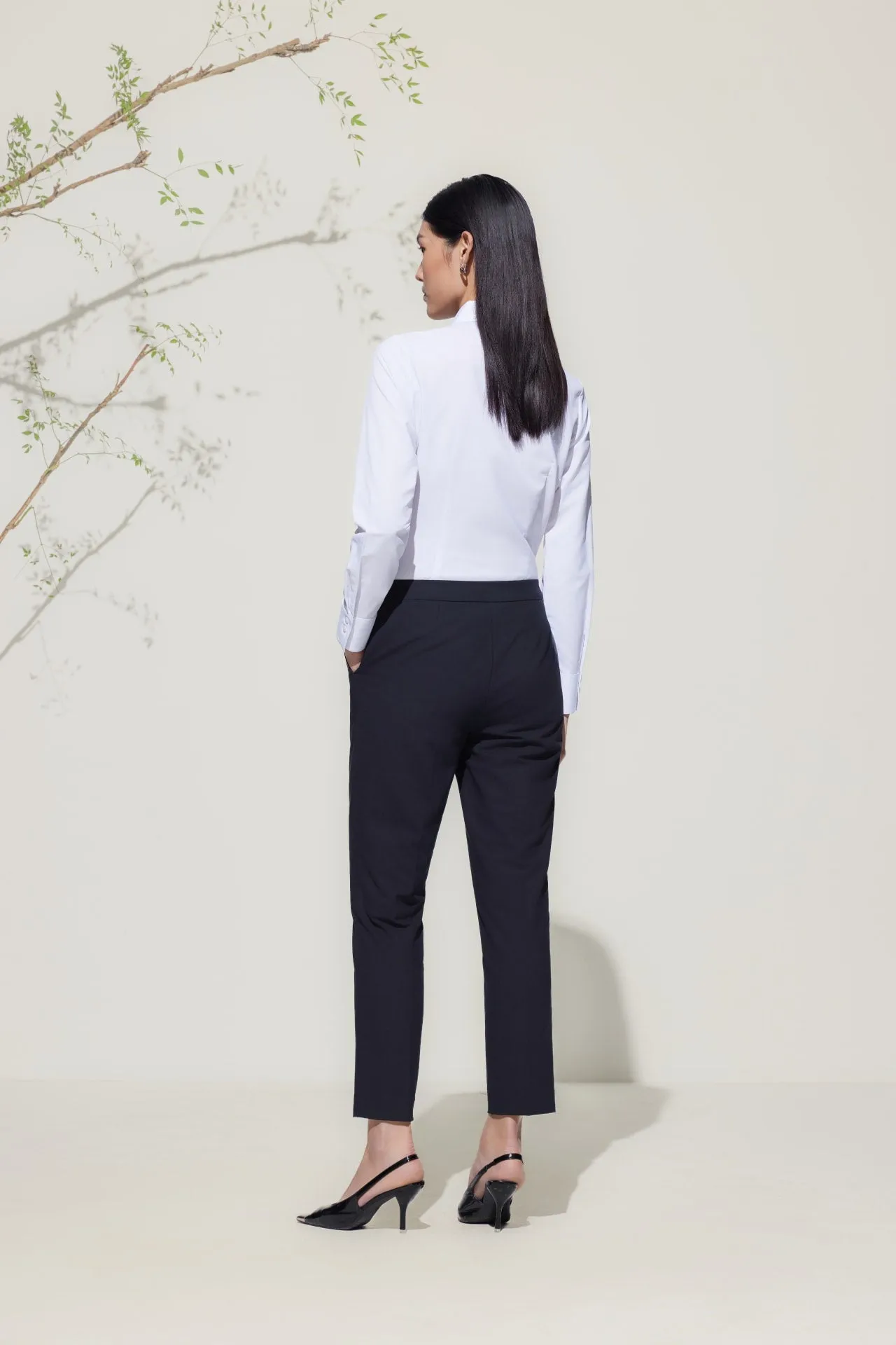 Wool-Blend Suit Pants
