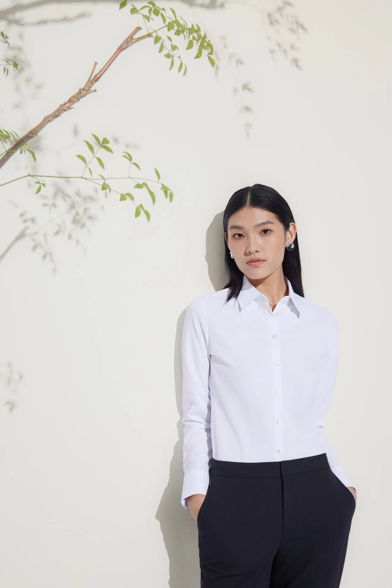 Wool-Blend Suit Pants