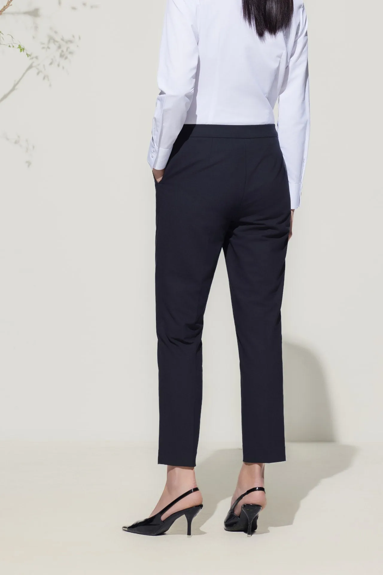Wool-Blend Suit Pants