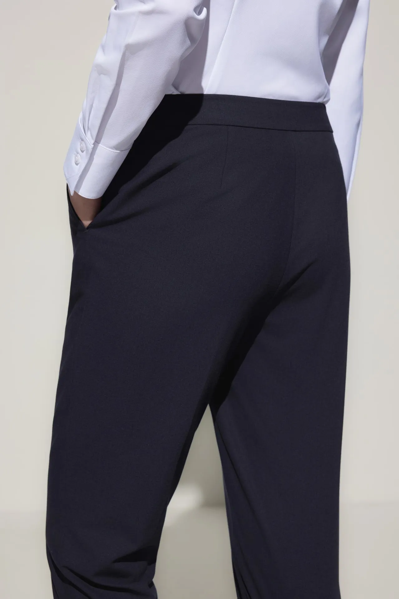 Wool-Blend Suit Pants